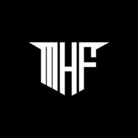 MHF letter logo design with white background in illustrator, logo modern alphabet font overlap style, calligraphy designs for logo, Poster, Invitation, etc. vector