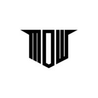 MDW letter logo design with white background in illustrator, logo modern alphabet font overlap style, calligraphy designs for logo, Poster, Invitation, etc. vector