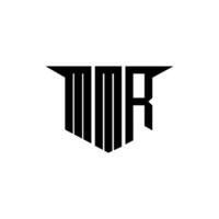 MMR letter logo design with white background in illustrator, logo modern alphabet font overlap style, calligraphy designs for logo, Poster, Invitation, etc. vector