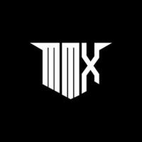 MMX letter logo design with white background in illustrator, logo modern alphabet font overlap style, calligraphy designs for logo, Poster, Invitation, etc. vector