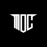MDC letter logo design with white background in illustrator, logo modern alphabet font overlap style, calligraphy designs for logo, Poster, Invitation, etc. vector