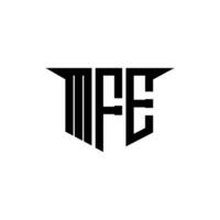 MFE letter logo design with white background in illustrator, logo modern alphabet font overlap style, calligraphy designs for logo, Poster, Invitation, etc. vector