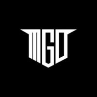 MGO letter logo design with white background in illustrator, logo modern alphabet font overlap style, calligraphy designs for logo, Poster, Invitation, etc. vector