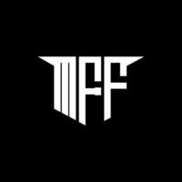 MFF letter logo design with white background in illustrator, logo modern alphabet font overlap style, calligraphy designs for logo, Poster, Invitation, etc. vector
