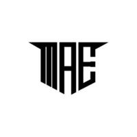 MAE letter logo design with white background in illustrator, logo modern alphabet font overlap style, calligraphy designs for logo, Poster, Invitation, etc. vector