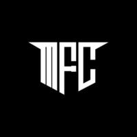 MFC letter logo design with white background in illustrator, logo modern alphabet font overlap style, calligraphy designs for logo, Poster, Invitation, etc. vector