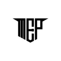 MEP letter logo design with white background in illustrator, logo modern alphabet font overlap style, calligraphy designs for logo, Poster, Invitation, etc. vector