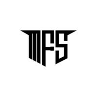MFS letter logo design with white background in illustrator, logo modern alphabet font overlap style, calligraphy designs for logo, Poster, Invitation, etc. vector