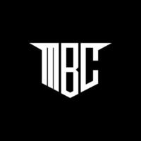 MBC letter logo design with white background in illustrator, logo modern alphabet font overlap style, calligraphy designs for logo, Poster, Invitation, etc. vector
