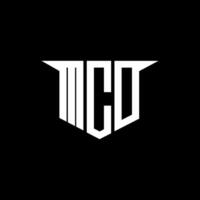 MCD letter logo design with white background in illustrator, logo modern alphabet font overlap style, calligraphy designs for logo, Poster, Invitation, etc. vector