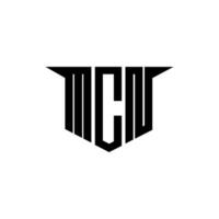MCN letter logo design with white background in illustrator, logo modern alphabet font overlap style, calligraphy designs for logo, Poster, Invitation, etc. vector