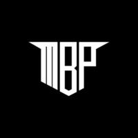 MBP letter logo design with white background in illustrator, logo modern alphabet font overlap style, calligraphy designs for logo, Poster, Invitation, etc. vector