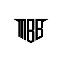 MBB letter logo design with white background in illustrator, logo modern alphabet font overlap style, calligraphy designs for logo, Poster, Invitation, etc. vector