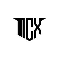 MCX letter logo design with white background in illustrator, logo modern alphabet font overlap style, calligraphy designs for logo, Poster, Invitation, etc. vector