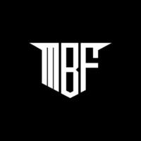 MBF letter logo design with white background in illustrator, logo modern alphabet font overlap style, calligraphy designs for logo, Poster, Invitation, etc. vector