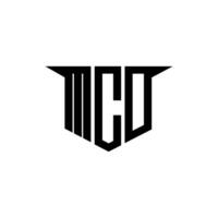 MCD letter logo design with white background in illustrator, logo modern alphabet font overlap style, calligraphy designs for logo, Poster, Invitation, etc. vector