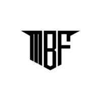 MBF letter logo design with white background in illustrator, logo modern alphabet font overlap style, calligraphy designs for logo, Poster, Invitation, etc. vector