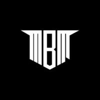 MBM letter logo design with white background in illustrator, logo modern alphabet font overlap style, calligraphy designs for logo, Poster, Invitation, etc. vector