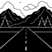 dark street, asphalt abstract dark blue background, empty dark mountain range scene, with smoke vector