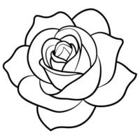 a minimalist pink rose with soft outlines and subtle shading for a modern, elegant look, vector