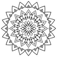 a pattern of basic shapes like circles, triangles, and squares creating a symmetrical mandala, vector