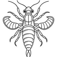 mantis shrimp icon isolated on white background simple illustration, vector