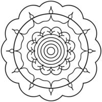 a circular mandala with concentric rings featuring patterns inspired by the sky, such as clouds, vector