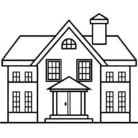 bigger house, illustration line art vector