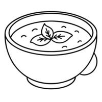 pumpkin soup in a cup on a clean background minimalism vegetarian orange cream soup dietary winter vector