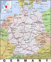 A map of the country of Germany photo