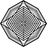 geometric illusion, illustration line art vector