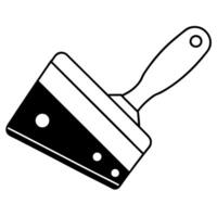 a cheese slicer silhouette black and white background is clear white different, vector