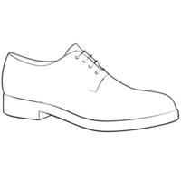 shoes, illustration line art vector