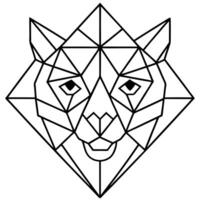 design animals using geometric shapes and lines, emphasizing symmetry and modern aesthetics, vector