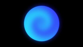 Gradient Aura Glowing Circle Animation. Technology Sound. AI Voice Wave. 4K video
