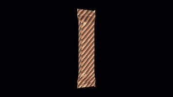 Plastic Packed Chocolate Bar Rotating on a Transparent Background. Loop. 4K video