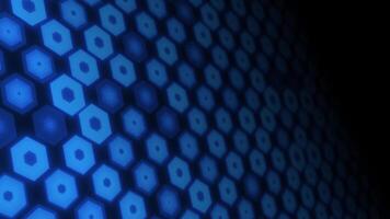 Abstract Blue Polygonal Background Animation. Random Polygons Movement. 4K video