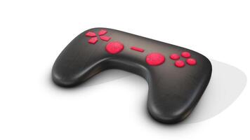 3D Videogame Controller. Joystick 3D Animation. Game Controller Icon. 4K video