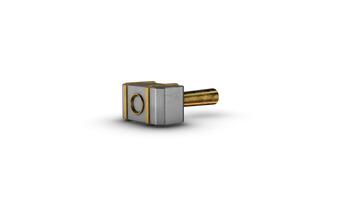 3D Game Hammer Icon on a White Background. Gaming Assets 3D. Hammer 3D Icon. 4K video