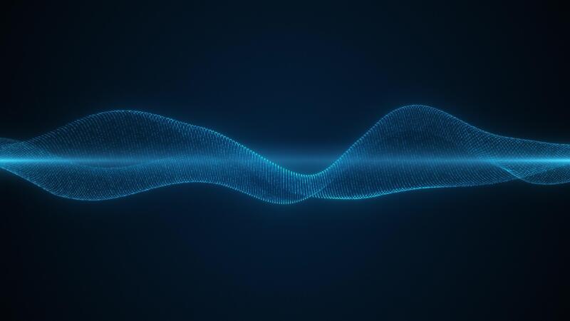 AI audio waveform - Futuristic Audio Waveform Animation. Technology Background. AI ...