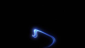 Abstract Glowing Light Streaks Moving in Random Directions. Glowing Lines. 4K video