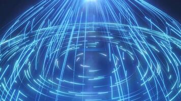 Abstract Glowing Lines Animation. Technology Lines Background. 4K video