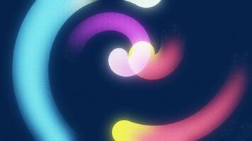Gradient Stroke Rotating Lines Animation. Vibrant Color Background. Gradient. 4K video
