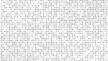Binary Numbers Matrix Background. Binary Digits on a White Background. 4K video