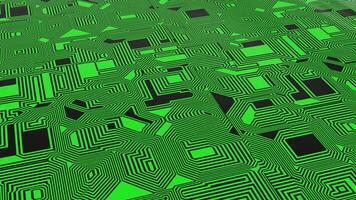 Circuit Board Background. Printed Circuit Board Texture Overlay. 4K video