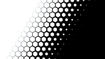 White Hexagon Transition Animation. Luma Matte Transition. Box Transition. 4K video