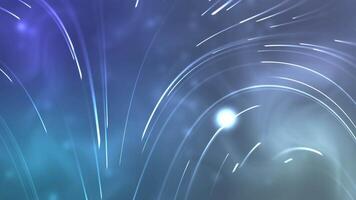 Abstract White Curved Lines Background. Glowing Lines Background. 4K video