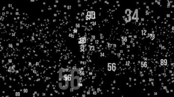 Cybersecurity Title Reveal Animation. Digital Title. Text Reveal. Numbers Animation. 4K video