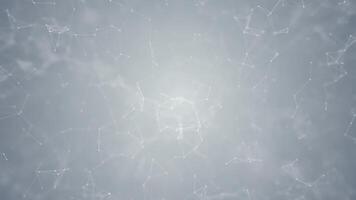 Dynamic Abstract Network of Points and Lines. High-Tech Digital Connectivity Background. 4K video