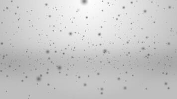 Dark Bokeh Particles Falling and Bouncing on the Ground. Abstract Particles. 4K video